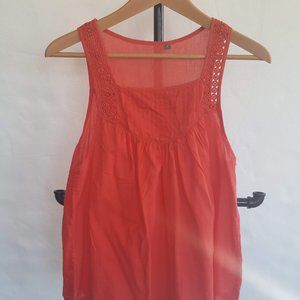 Women's Coral Red Tank Top